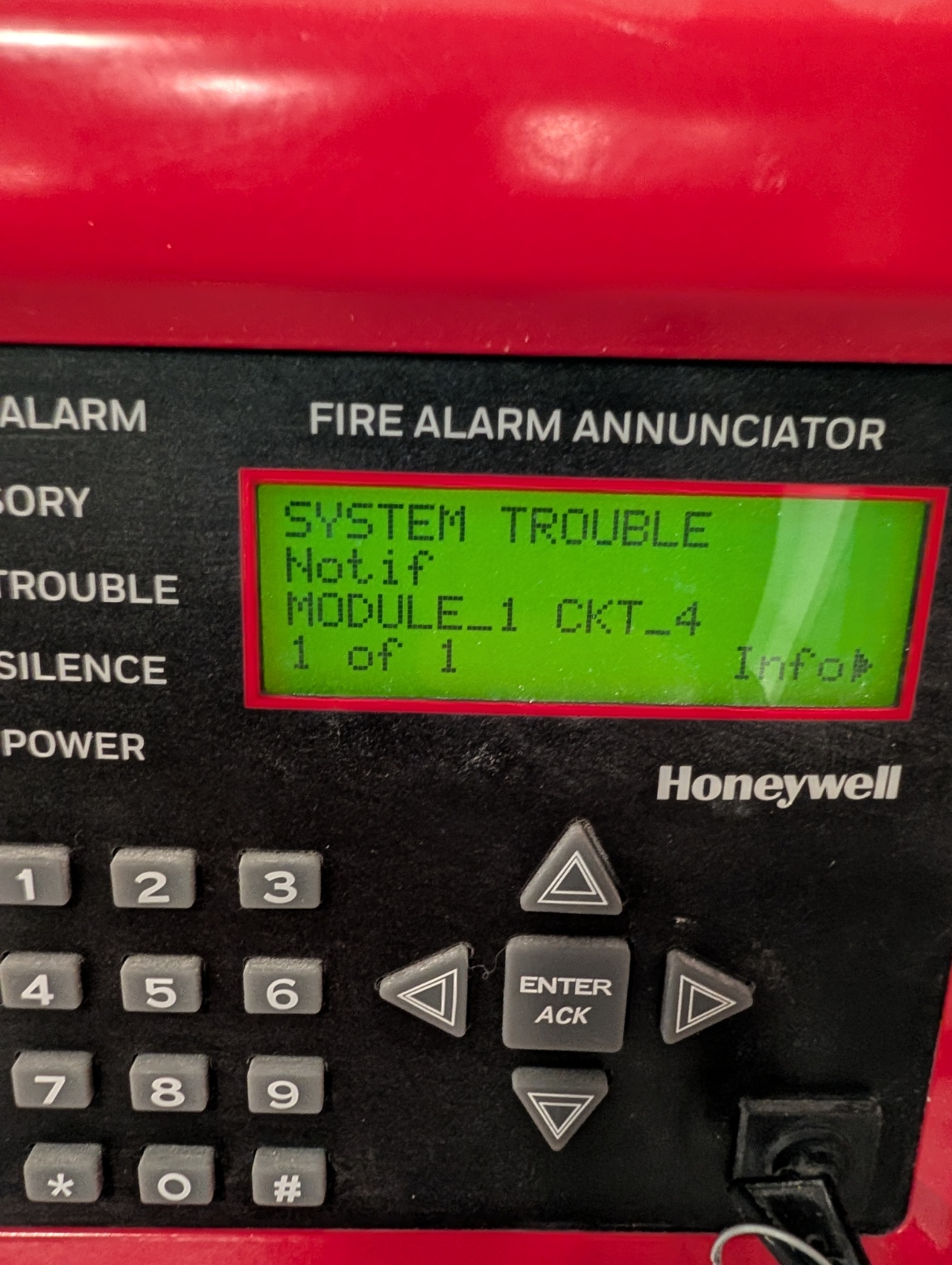 Fire alarm troubleshooting and corrected wiring