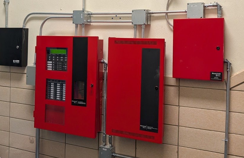 Voice evacuation fire alarm system installation